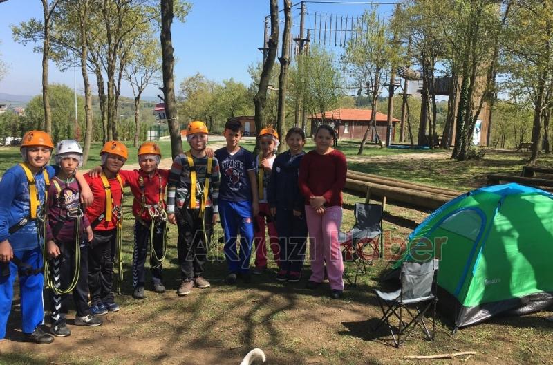 Minik öğrenciler Macera Park ta