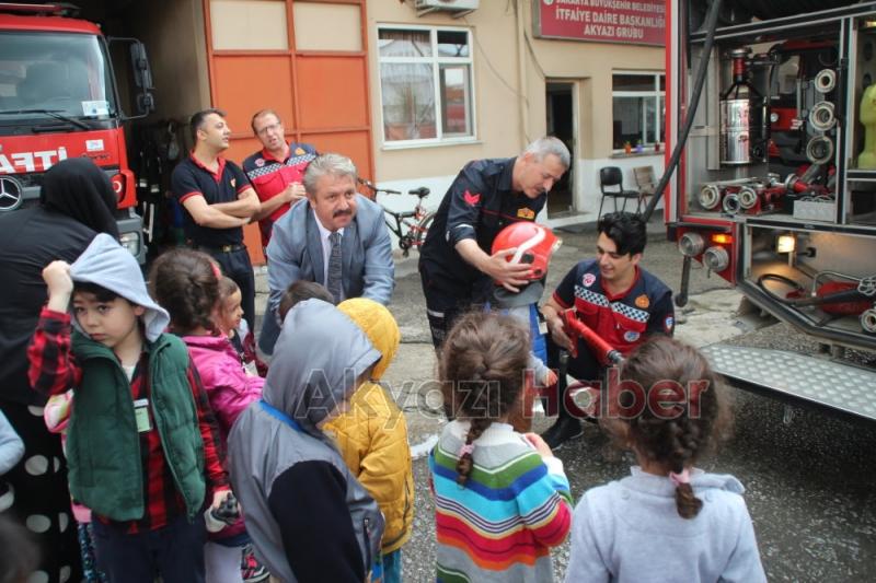Minikler Akyazı İtfaiyesine Ziyaret 