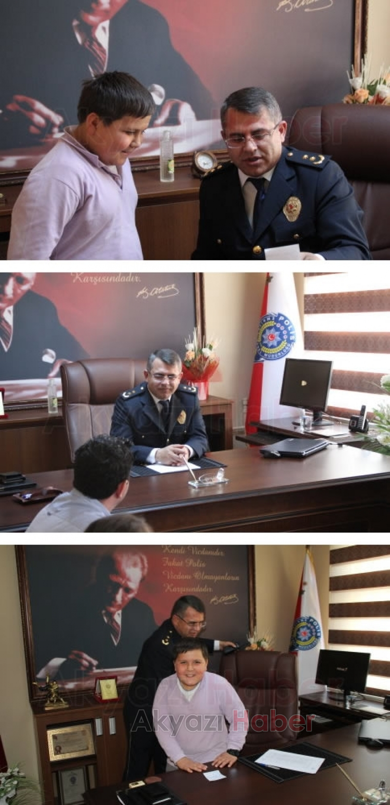 Minik Öğrenciler İlçe Emniyet Müdürlüğünü Ziyaret Etti