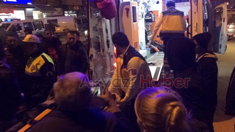 Motosiklet Bayan Yayaya Çarpıp Kaçtı