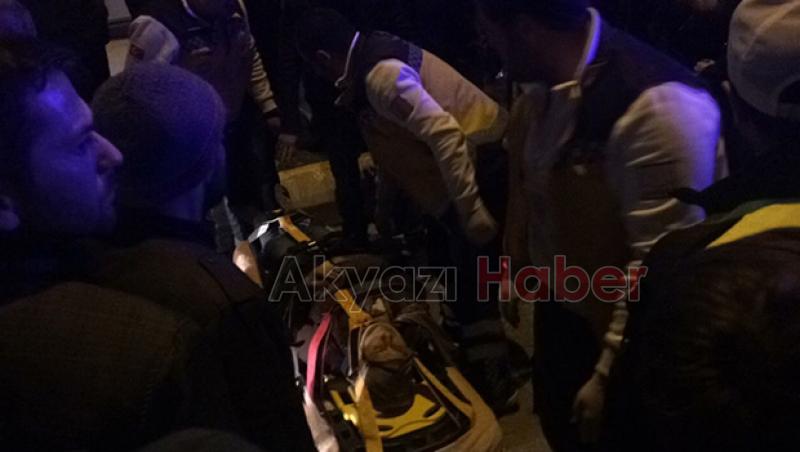 Motosiklet Bayan Yayaya Çarpıp Kaçtı