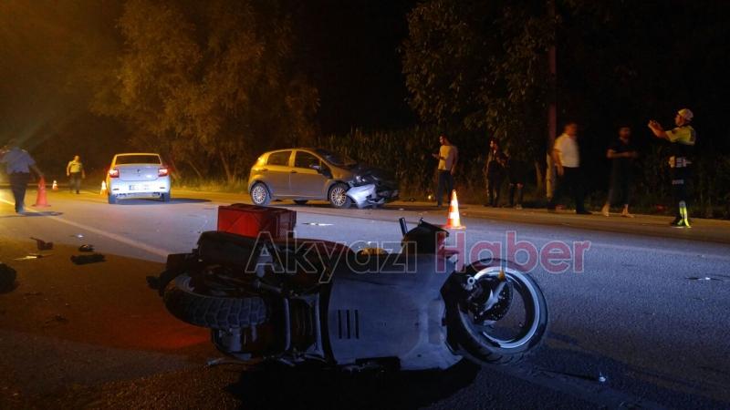 Motosiklet İle Otomobil Çarpıştı 1 Ölü