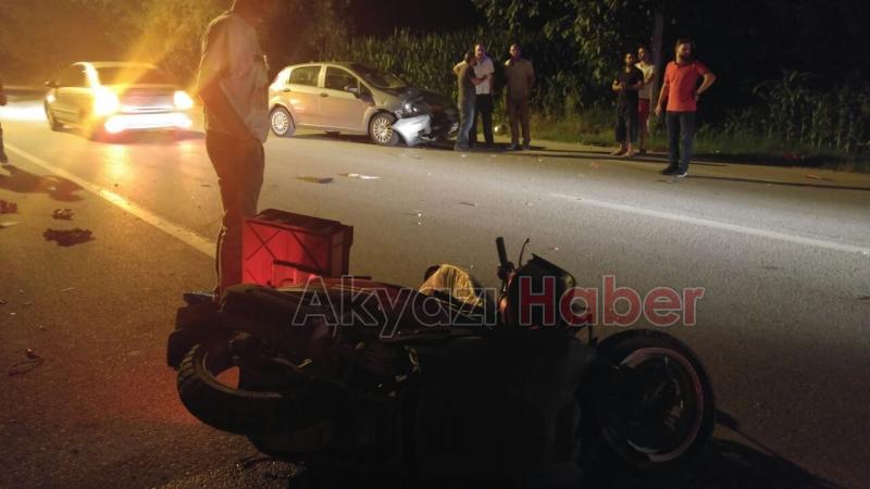 Motosiklet İle Otomobil Çarpıştı 1 Ölü