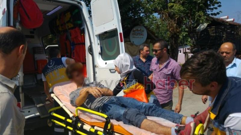 Motosiklet Kamyona Arkadan Çarptı 