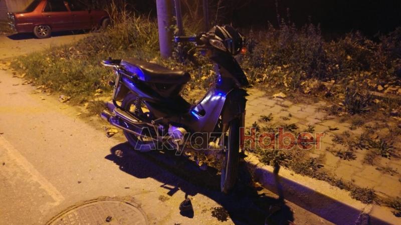Motosiklet Otomobile Arkadan Çarptı