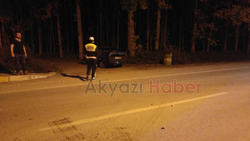 Motosiklet Otomobile Arkadan Çarptı