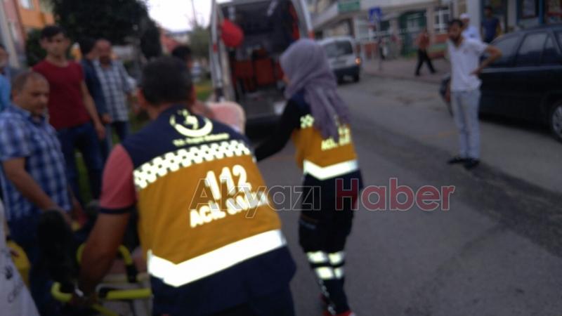 Motosiklet Otomobile Çarptı 1 Yaralı