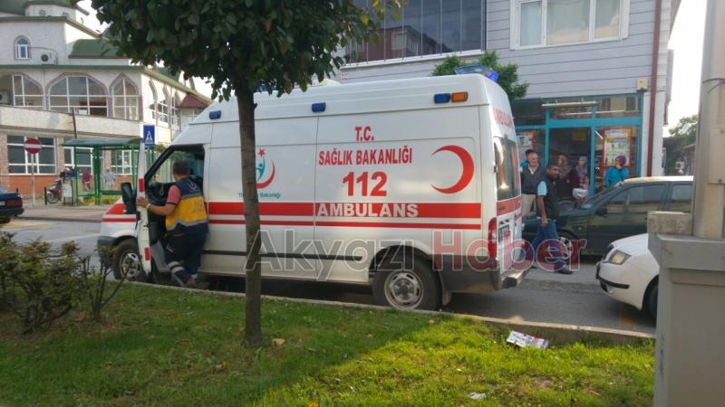 Motosiklet Otomobile Çarptı 1 Yaralı