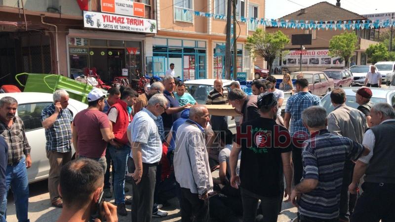 Motosiklet Pikaba Çarptı