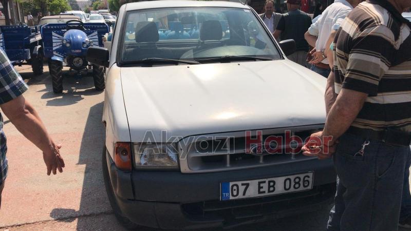 Motosiklet Pikaba Çarptı