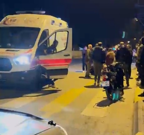 Motosiklet sürücüsü kazada ağır yaralandı