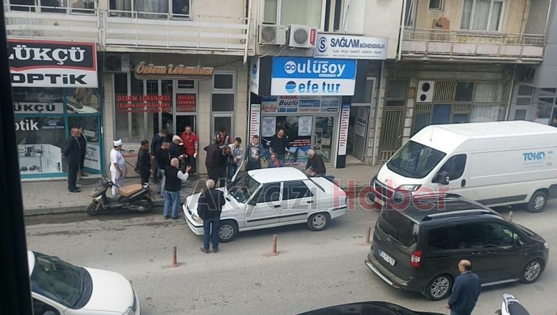 Motosiklet Sürücüsü Kontrolünü Kaybetti