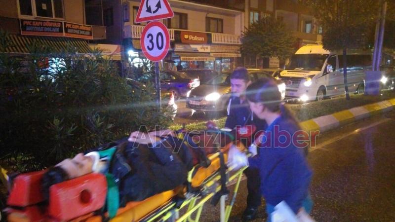 Motosiklet Yayaya Çarptı