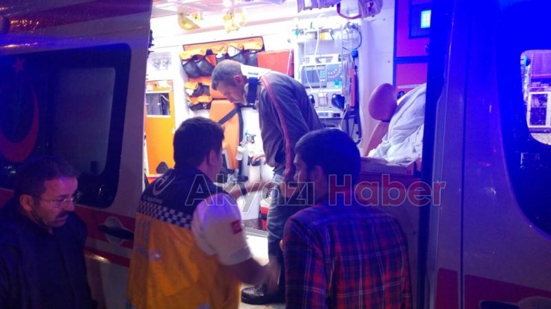 Motosiklet Yayaya Çarptı