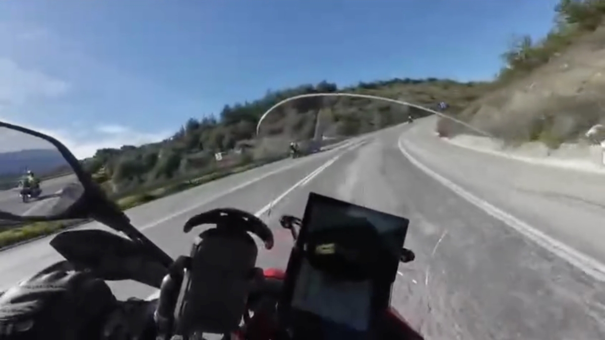 Motosikletli ölmüştü, feci kaza kamerada