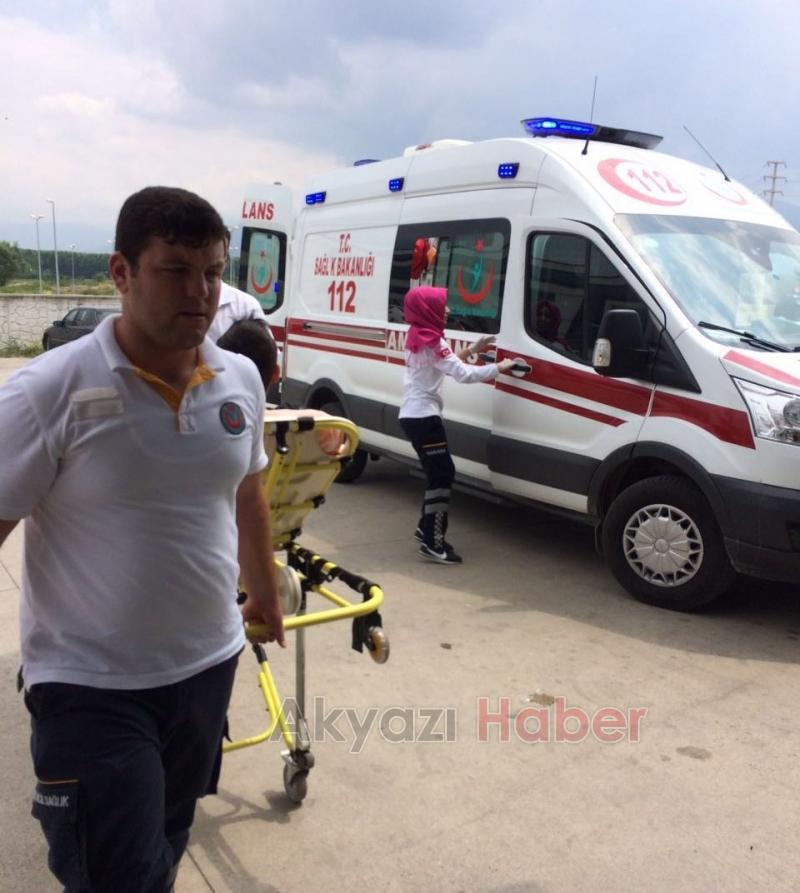 Motosikletten düşen Sürücüyü Kamyon Şoförü Fark Etti