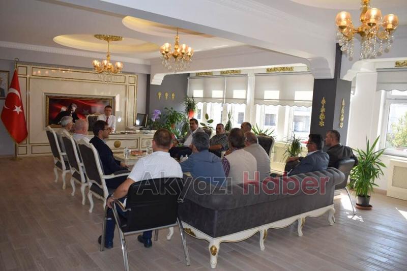 Muhtarlardan Kaymakama hayırlı olsun ziyareti