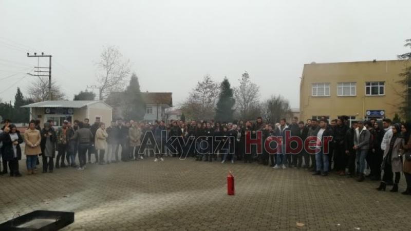 MYO da Nefes Kesen Yangın Tatbikatı