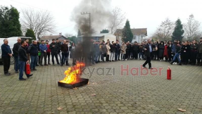 MYO da Nefes Kesen Yangın Tatbikatı