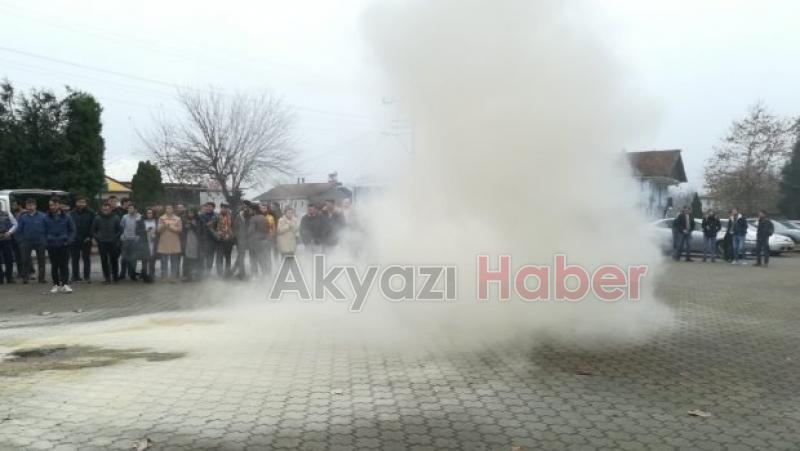 MYO da Nefes Kesen Yangın Tatbikatı