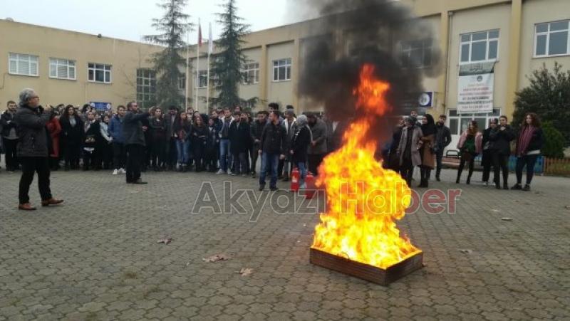 MYO da Nefes Kesen Yangın Tatbikatı