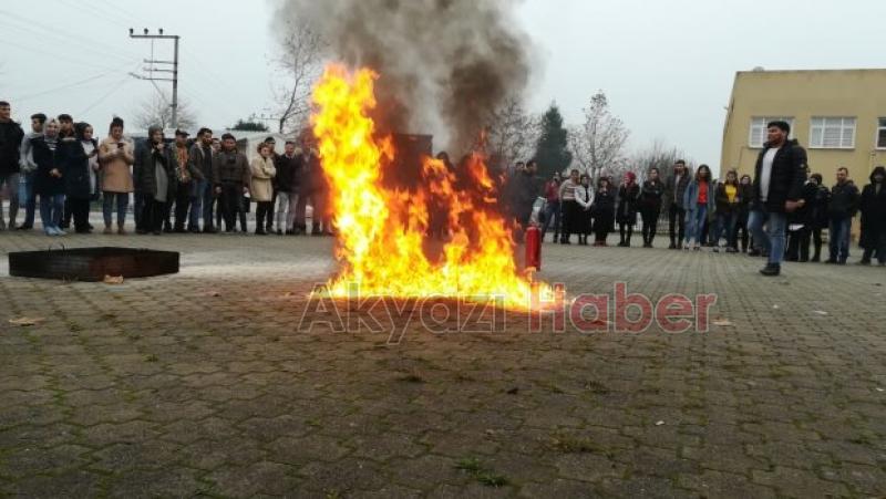 MYO da Nefes Kesen Yangın Tatbikatı