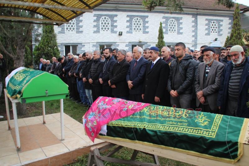 Öldürülen baba ve kızına acı veda