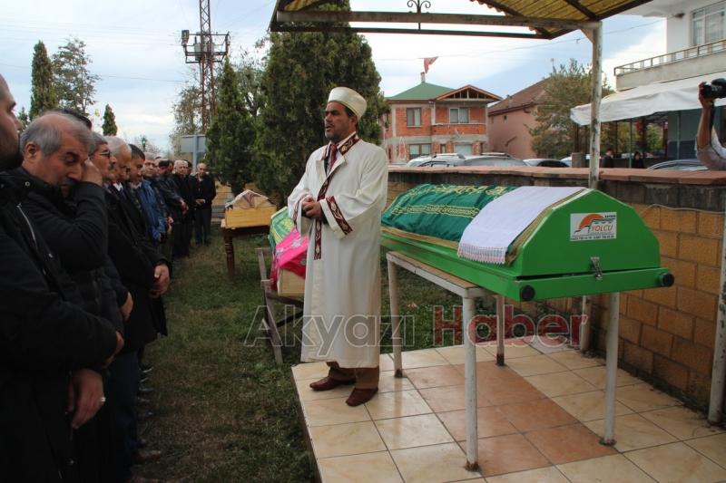 Öldürülen baba ve kızına acı veda