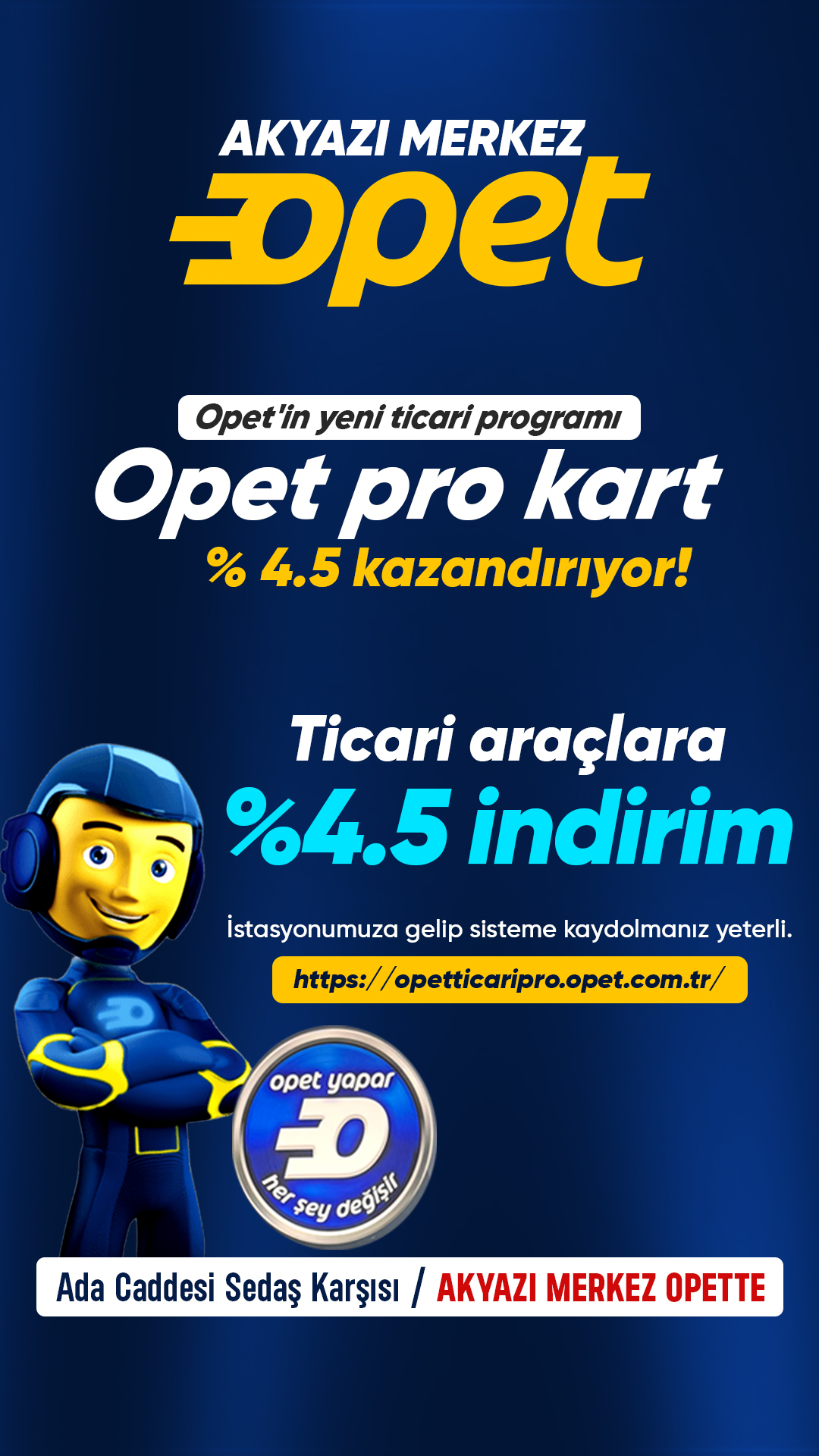 OPET Akyazı - Sonbahar Kış Oto Yıkama Kampanyası ve Ticari Araç İndirimleri