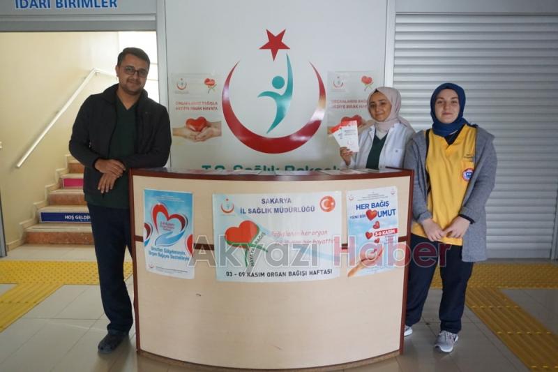 Organ Bağışı Haftasından Dolayı stant kuruldu