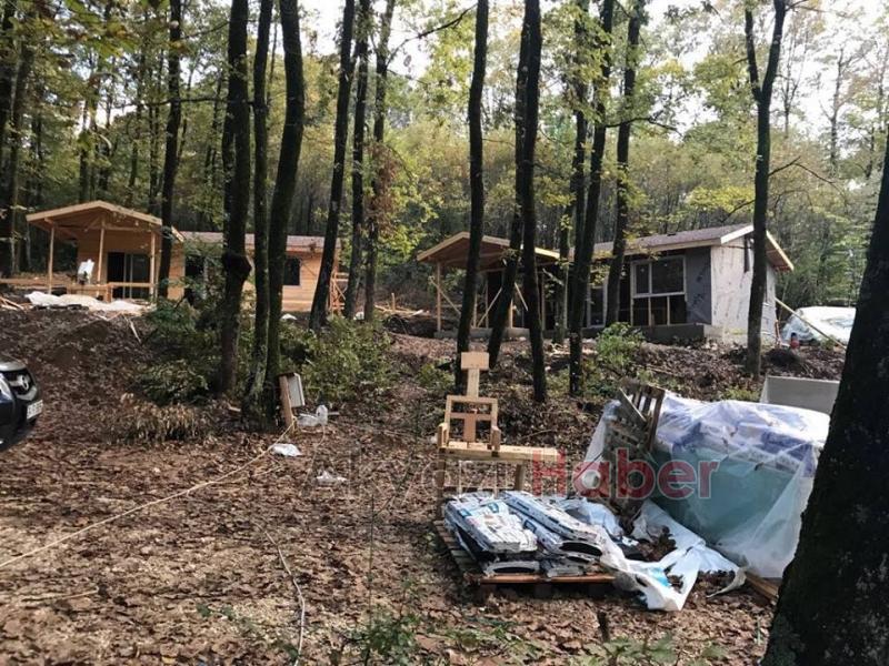 Orman Parka Bungalow Evler Yapılıyor