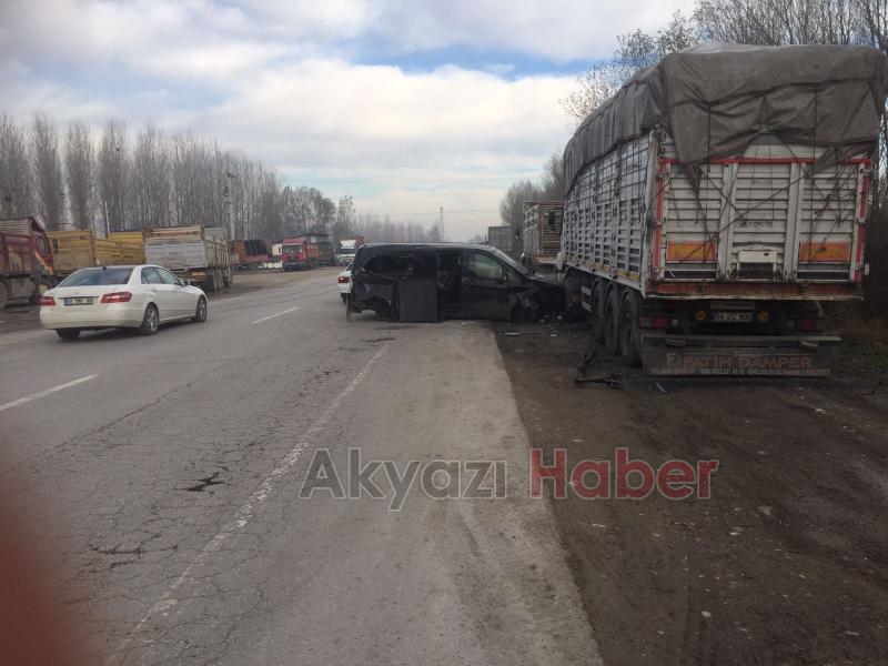 Ormanköy Yolunda Zincirleme Kaza 2 Yaralı