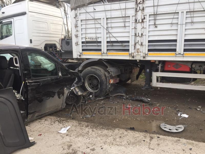 Ormanköy Yolunda Zincirleme Kaza 2 Yaralı