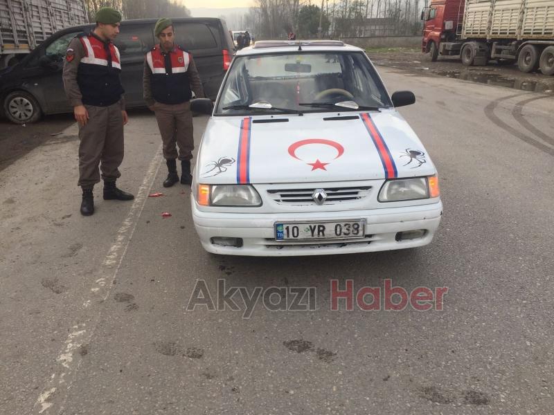 Ormanköy Yolunda Zincirleme Kaza 2 Yaralı