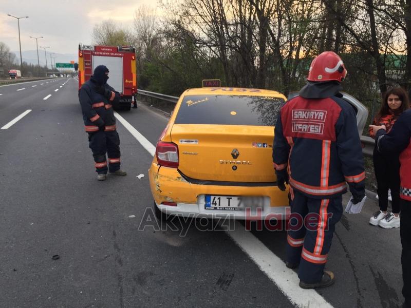 Otobanda ikinci kaza 1 yaralı