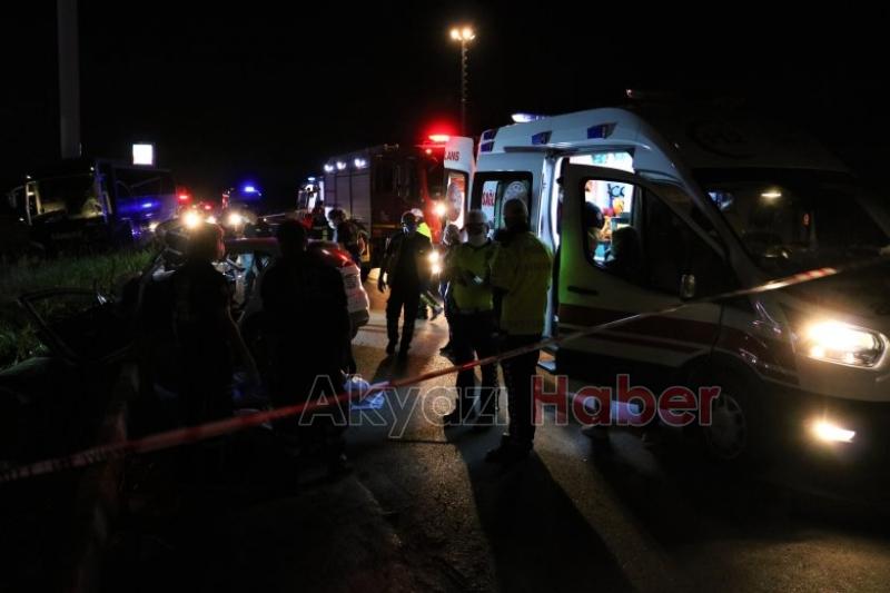 Otobüs karşı yöne geçti 2 ölü