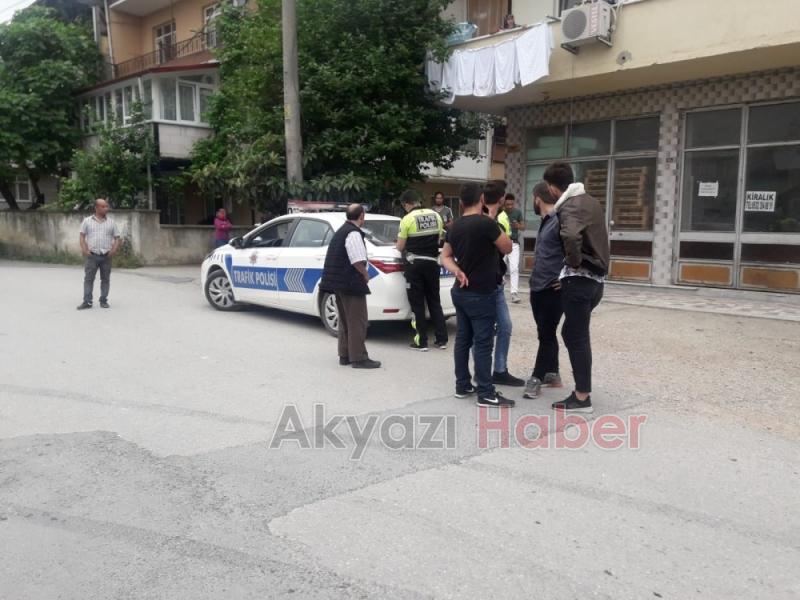 OTOMOBİL BAHÇE DUVARINA ÇARPARAK DURABİLDİ