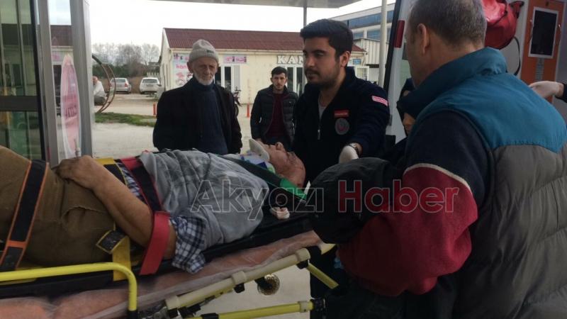 OTOMOBİL BİSİKLETE ÇARPTI 2 YARALI