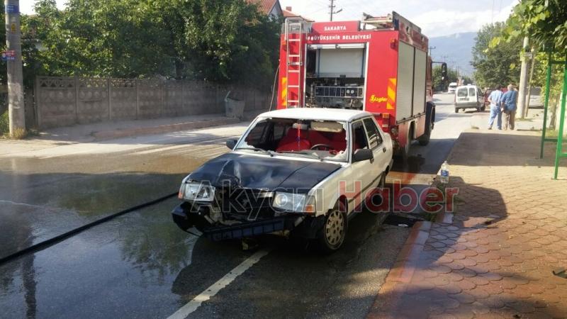 Otomobil Motosiklete Çarptı 1 Ağır Yaralı