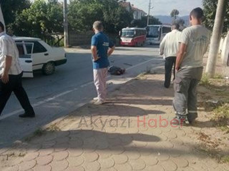 Otomobil Motosiklete Çarptı 1 Ağır Yaralı