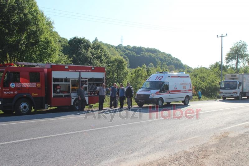 Kontrolden Çıkan Araç 25 Metrelik Dereye Uçtu