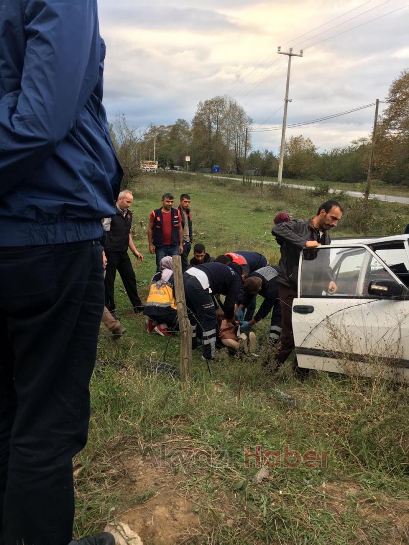 Otomobil Sürücüsü Konteynıra Çarptı 