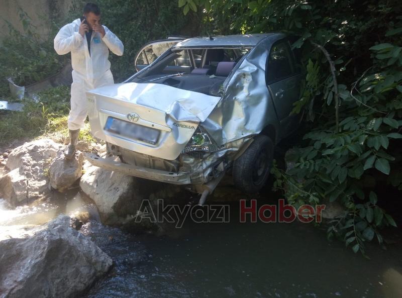 Otomobil Uludereye uçtu