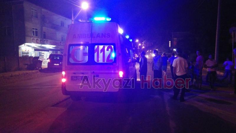 Otomobile Çarpmamak İçin Çukura Giren Motosiklet Devrildi