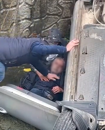 Otomobille dereye uçan sürücünün ölüm haberi geldi