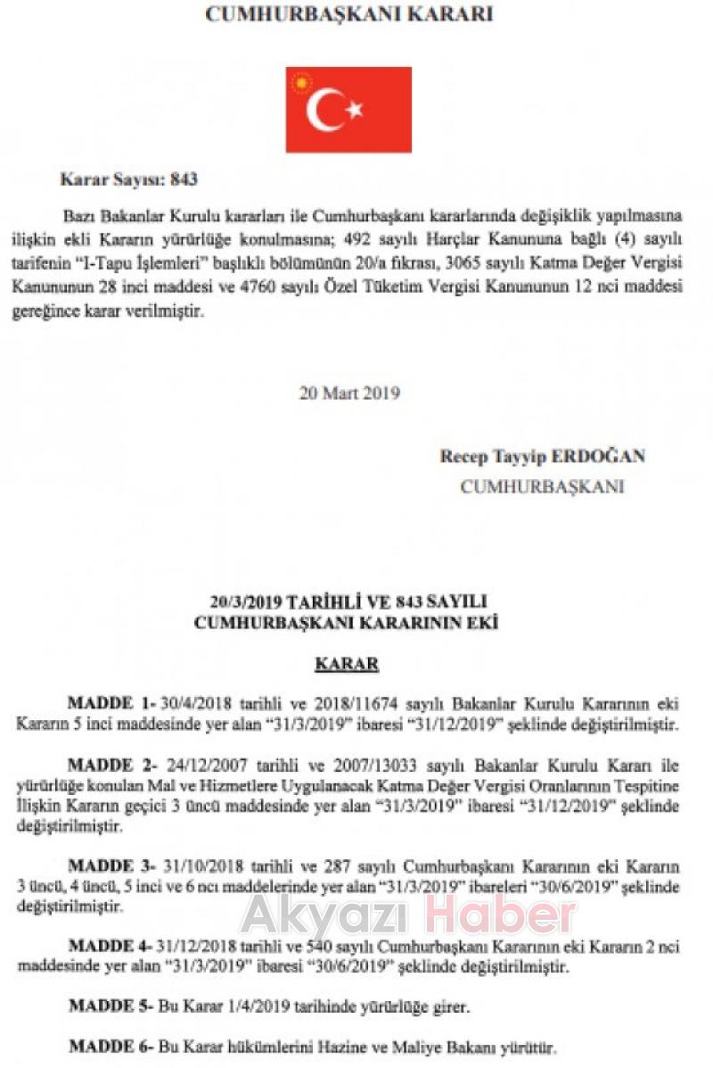 ÖTV ve KDV indirimleri yıl sonuna kadar uzatıldı