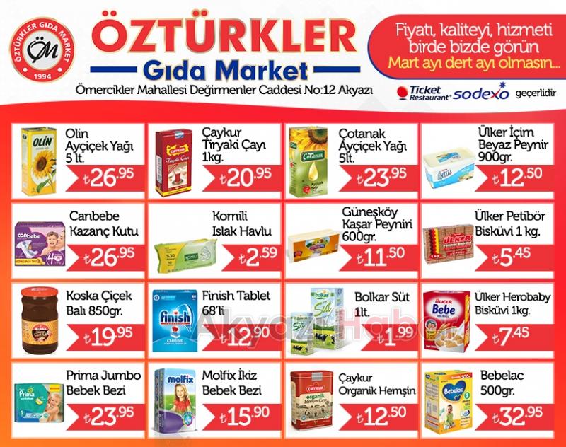 Öztürkler Market Geleneksel İndirim Günleri