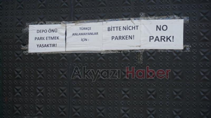 Park yasağına ilginç uyarı yazısı Görenler hem gülüyor hem şaşırıyor