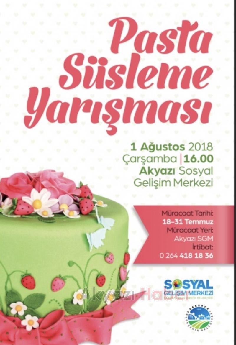 Pasta Kaplama ve Süsleme yarışması 