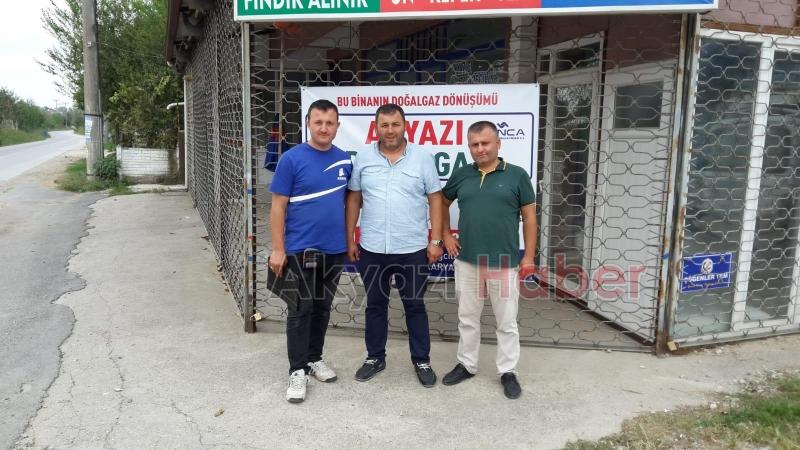 Pazarköyde ilk doğalgaz açıldı